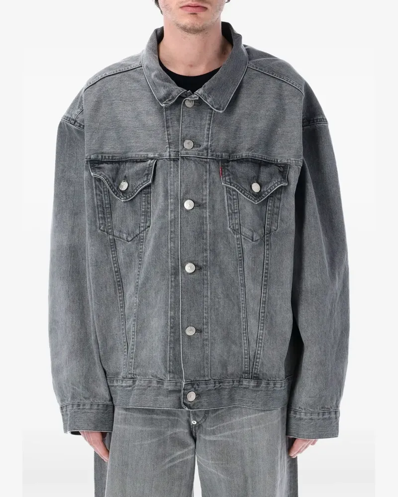 Junya Watanabe Klassische Jeansjacke - Grau Grau