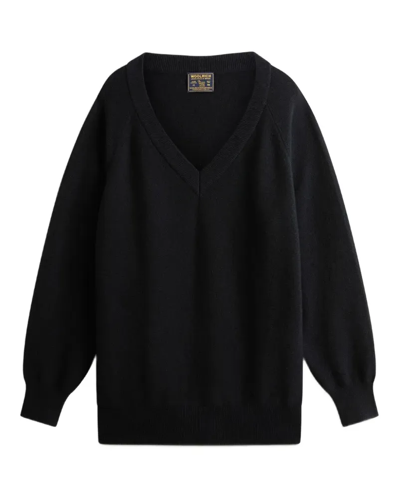 Woolrich Pullover mit Raglanärmeln - Schwarz Schwarz
