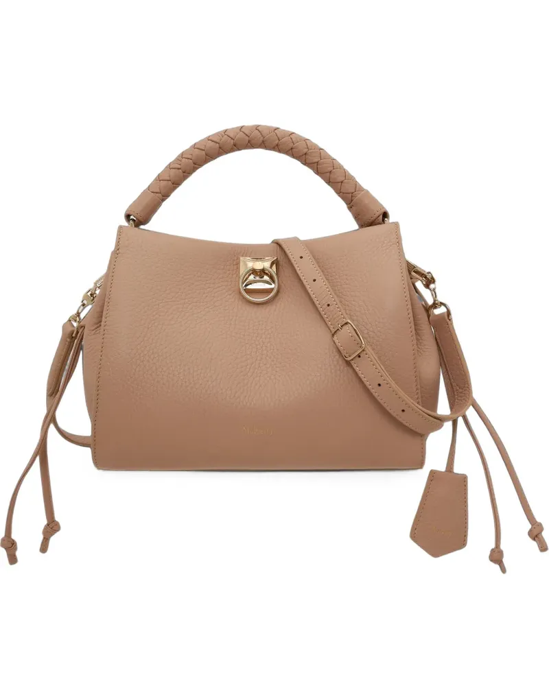 Mulberry Iris Tote Bag mit Flechtriemen - Nude Nude