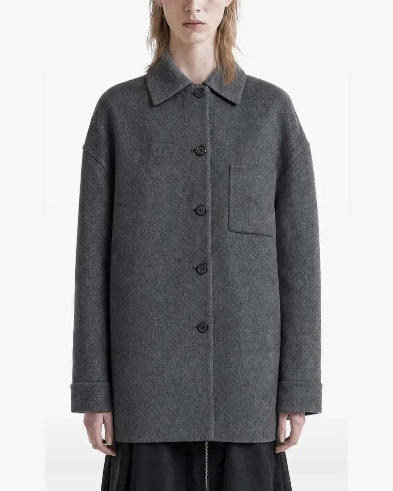 Prada button-up patch-pocket jacket - Grau Grau