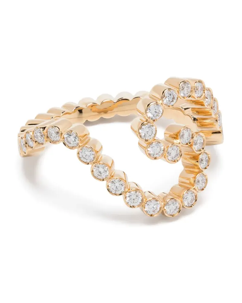 Sophie Bille Brahe 18kt Gaia Ensemble Gelbgoldring mit Diamanten Gold