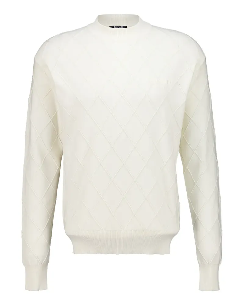 Balmain quilted knitted sweater - Nude Nude