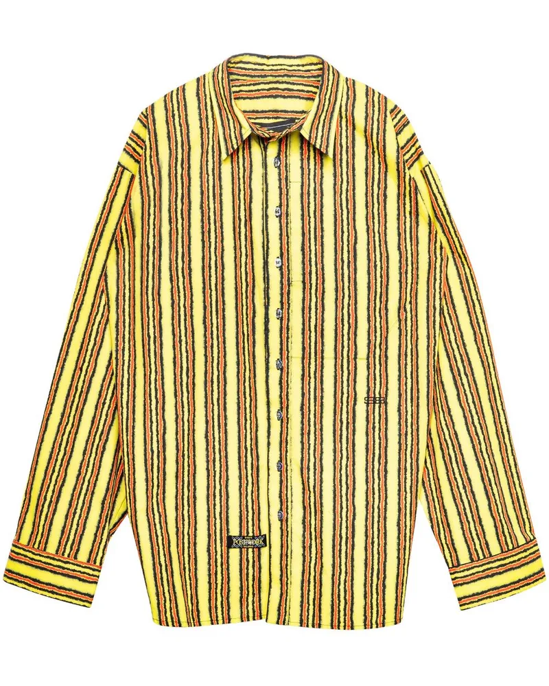 Spencer Badu Hemd mit Print - Gelb Gelb