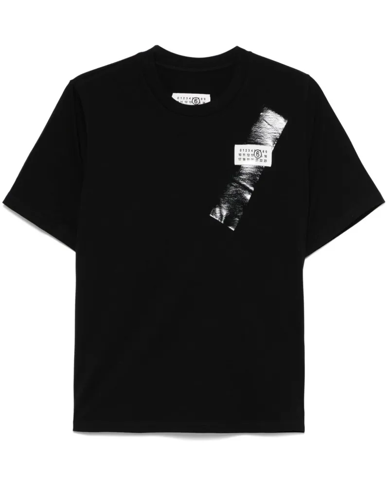 Maison Margiela T-Shirt mit Print - Schwarz Schwarz