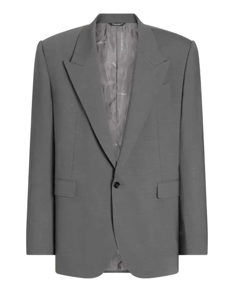 Dolce & Gabbana Palermo Jacke aus Wolle - Grau Grau