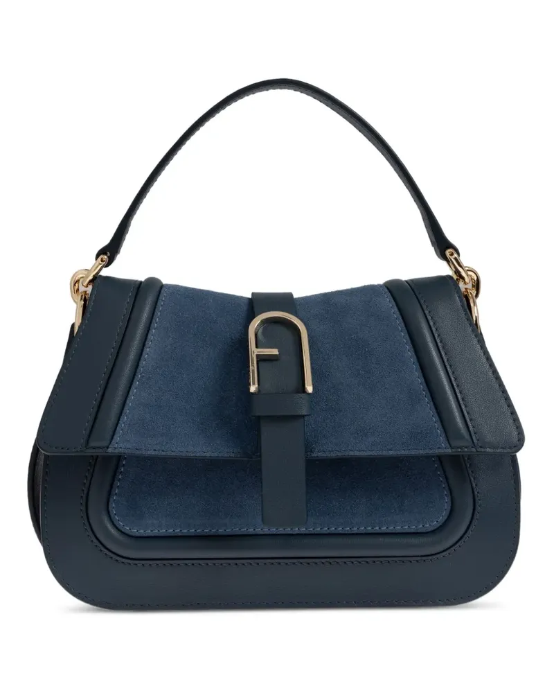 Furla Mittelgroße Flow Satchel-Tasche - Blau Blau