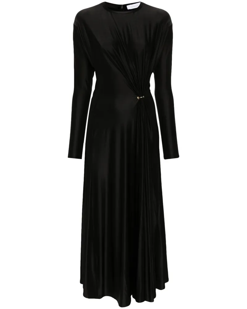 Paco Rabanne Gerafftes Kleid - Schwarz Schwarz