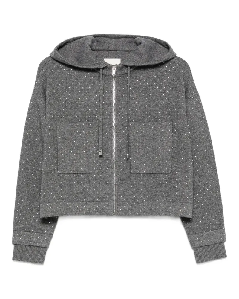 Sandro Cardigan mit Strass - Grau Grau