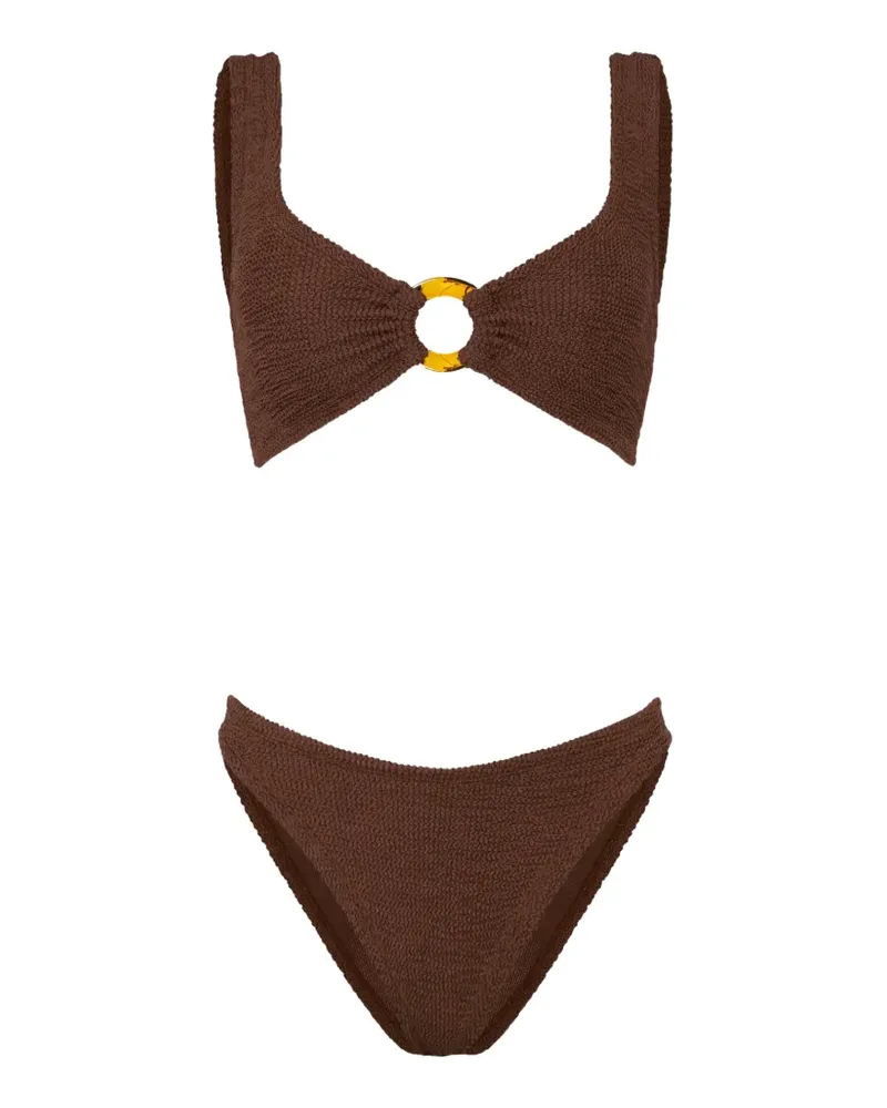 Hunza G Julia Bikini mit Ringdetail - Braun Braun
