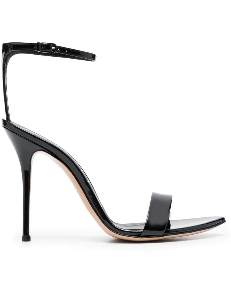 Casadei Sandalen aus Lackleder 115mm - Schwarz Schwarz