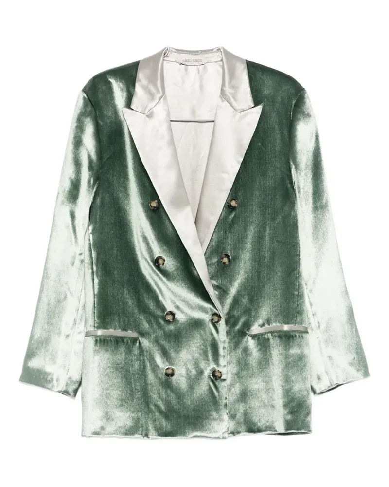 Alberta Ferretti double-breasted blazer - Grün Grün