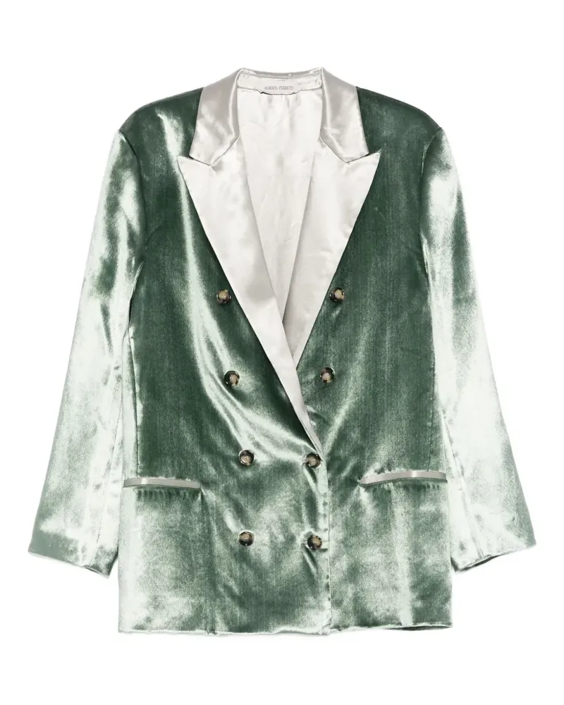 Alberta Ferretti Doppelreihiges Sakko - Grün Grün