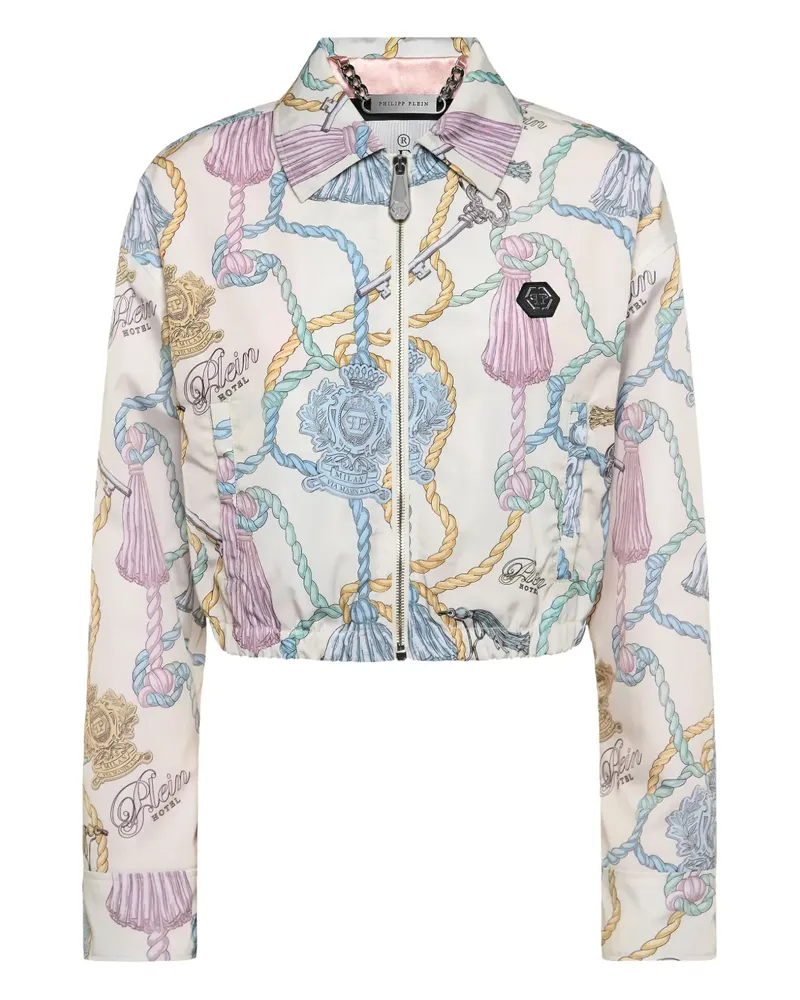 Philipp Plein Jacke mit Quasten-Print - Nude Nude