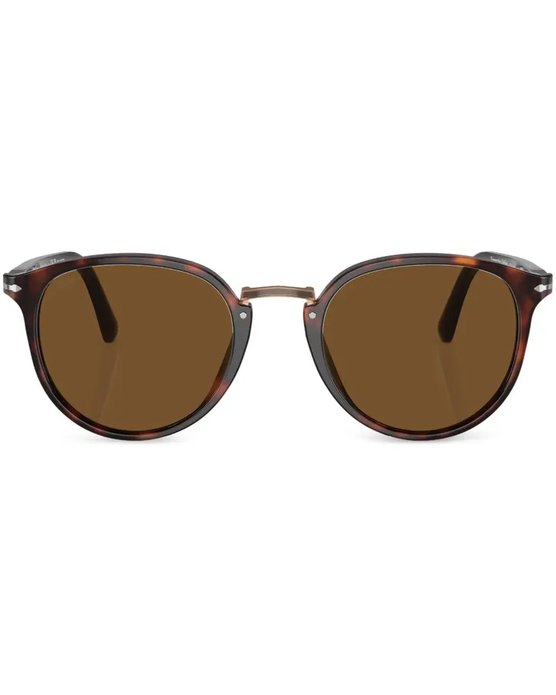 Persol Sonnenbrille mit runden Gläsern - Braun Braun