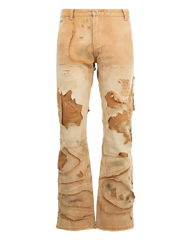 WHO DECIDES WAR Unearthed Hose im Distressed-Look - Nude Nude