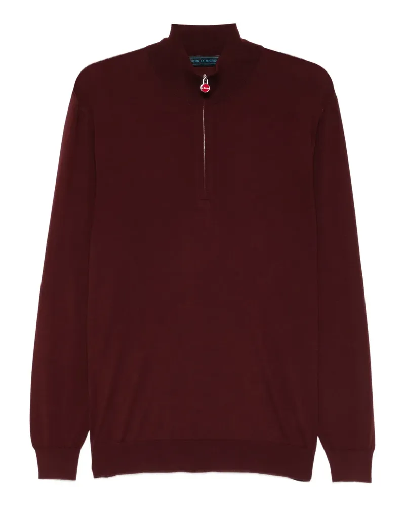 Kiton mock-neck sweater - Rot Rot