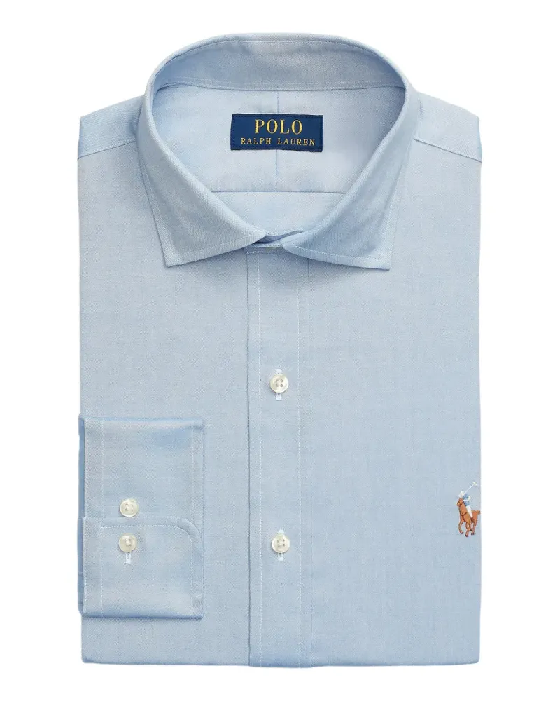 Ralph Lauren embroidered-logo cotton shirt - Blau Blau