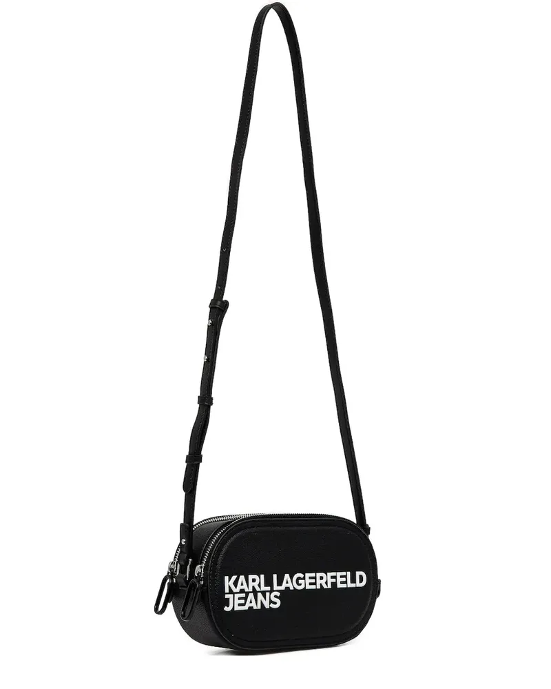Karl Lagerfeld Umhängetasche mit Logo-Prägung - Schwarz Schwarz