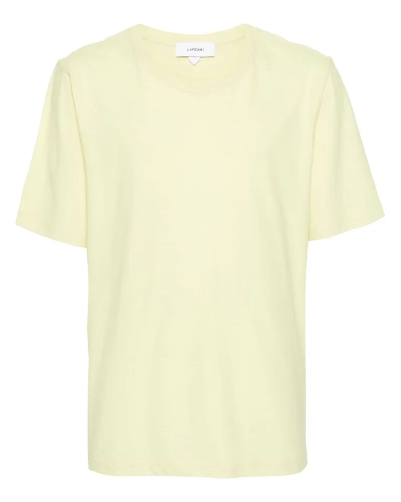 LARDINI T-Shirt mit rundem Ausschnitt - Gelb Gelb