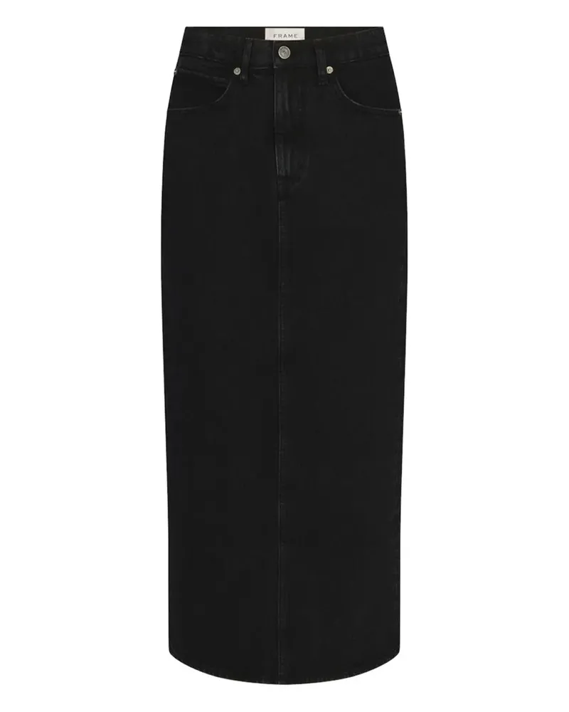 Frame Denim button-fastening midi skirt - Schwarz Schwarz