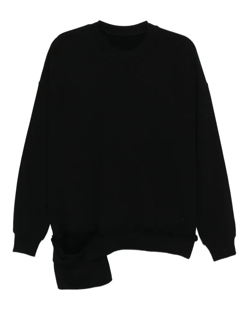Yohji Yamamoto Klassisches Sweatshirt - Schwarz Schwarz