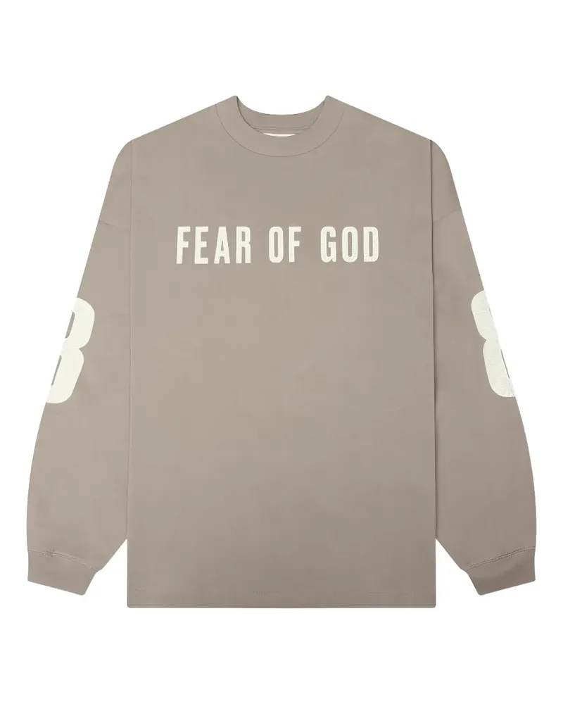 Fear of God Langarmshirt mit Logo-Print - Grau Grau