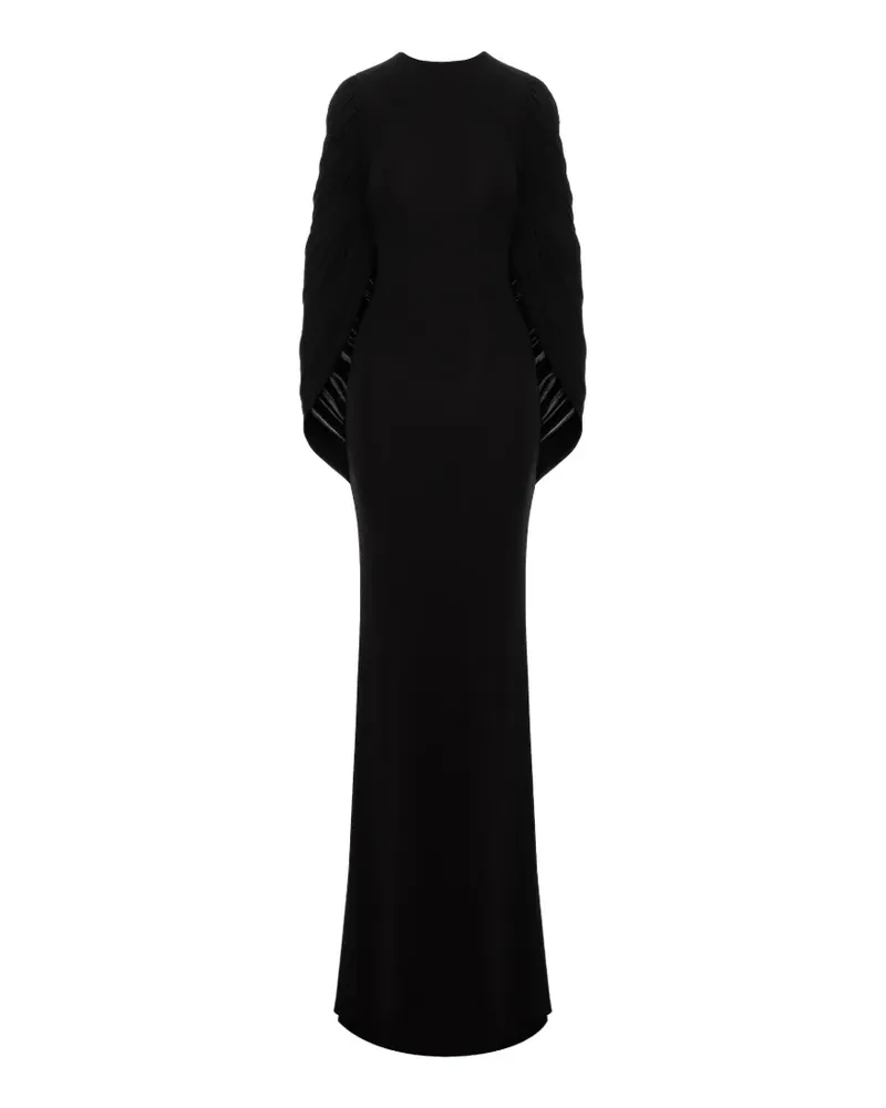 Seen Users Fallen Angel Maxikleid mit Raffungen - Schwarz Schwarz