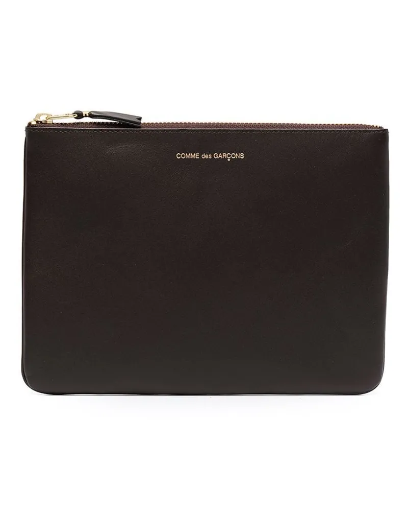 Comme des Garçons Clutch mit Reißverschluss Schwarz