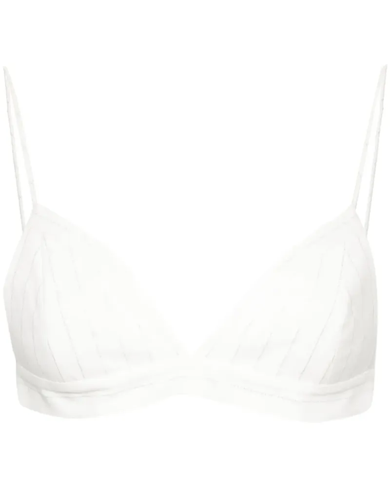 Alex Perry Cropped-Bralet - Weiß Weiß