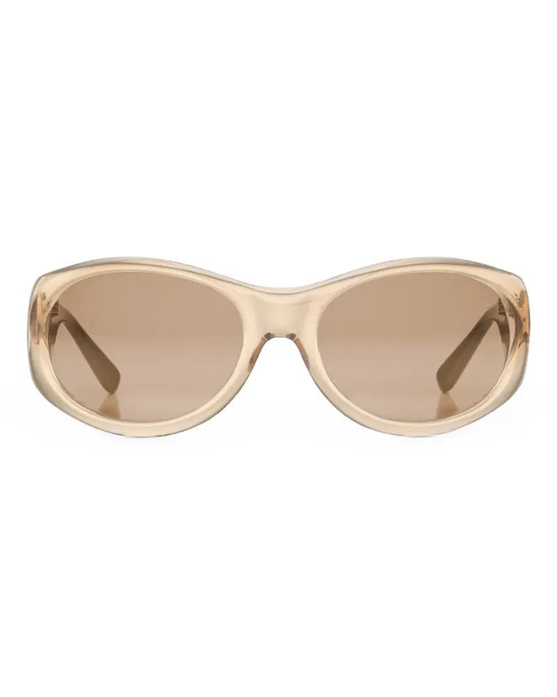 Magda Butrym Sonnenbrille mit rundem Gestell - Nude Nude