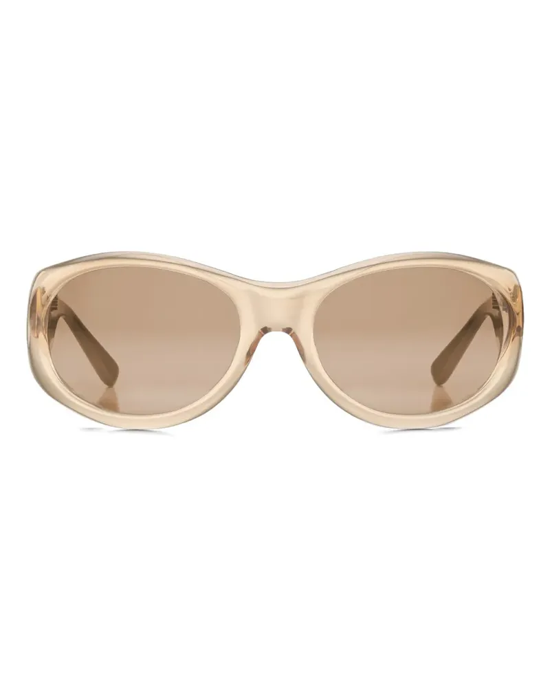 Magda Butrym Sonnenbrille mit rundem Gestell - Nude Nude