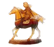 Desert Horseman Skulptur aus Kristall