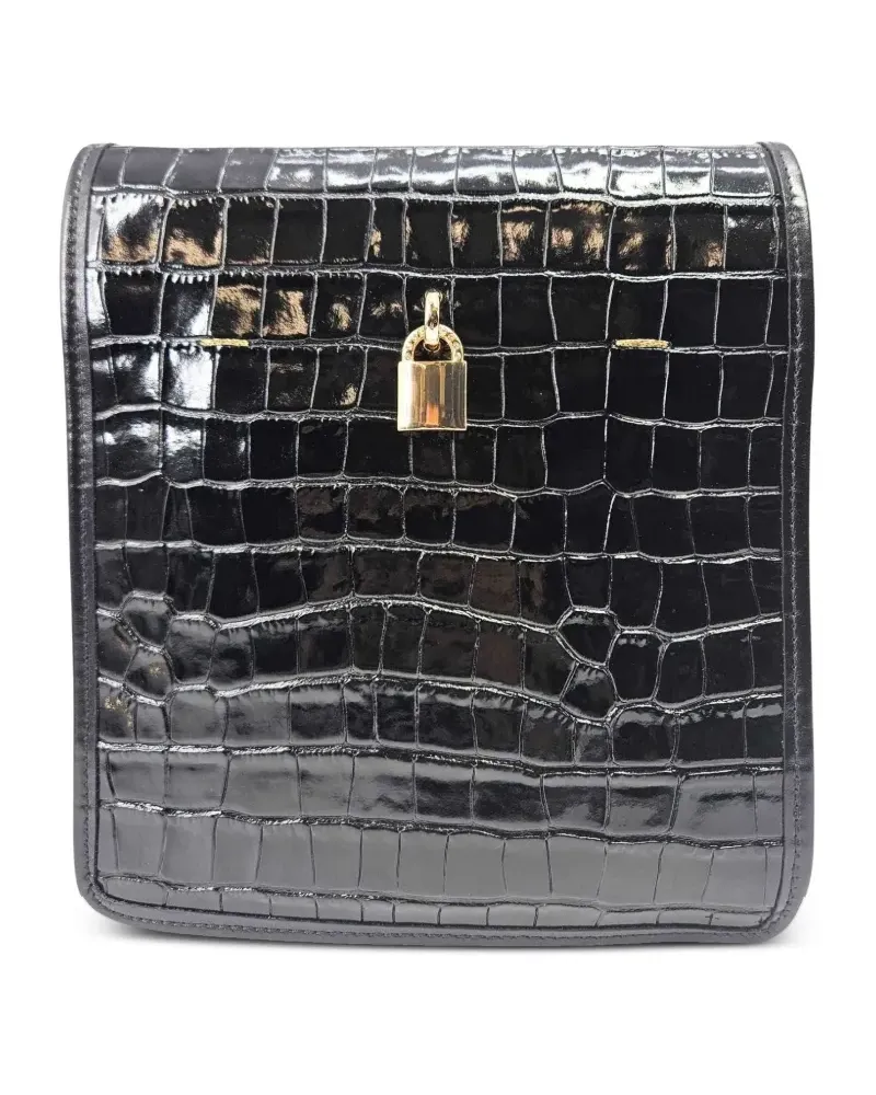 MADISON.MAISON Moc Croc crossbody bag - Schwarz Schwarz