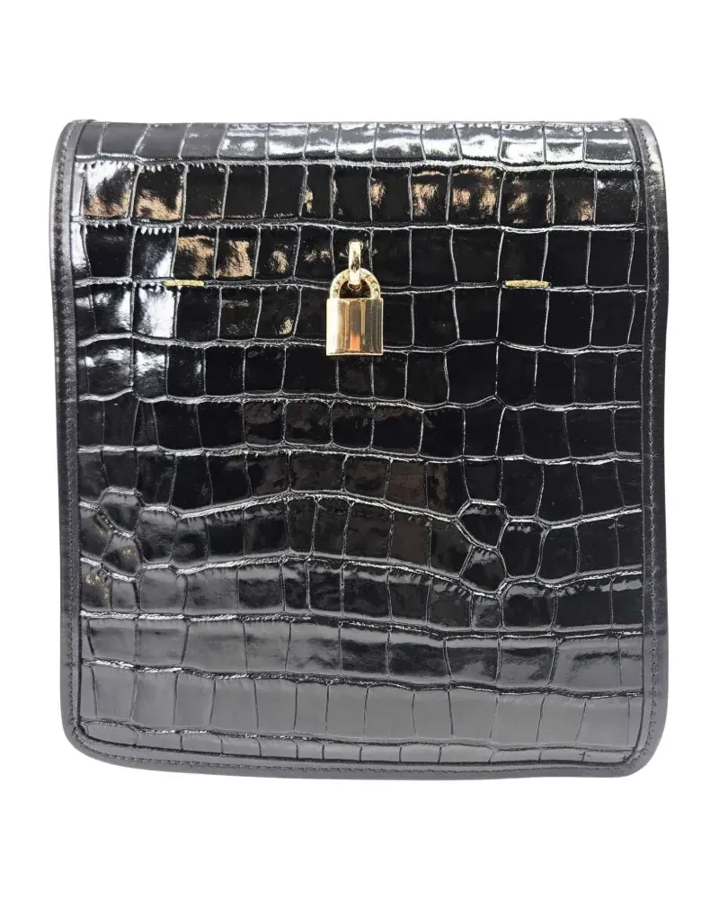 MADISON.MAISON Moc Croc crossbody bag - Schwarz Schwarz