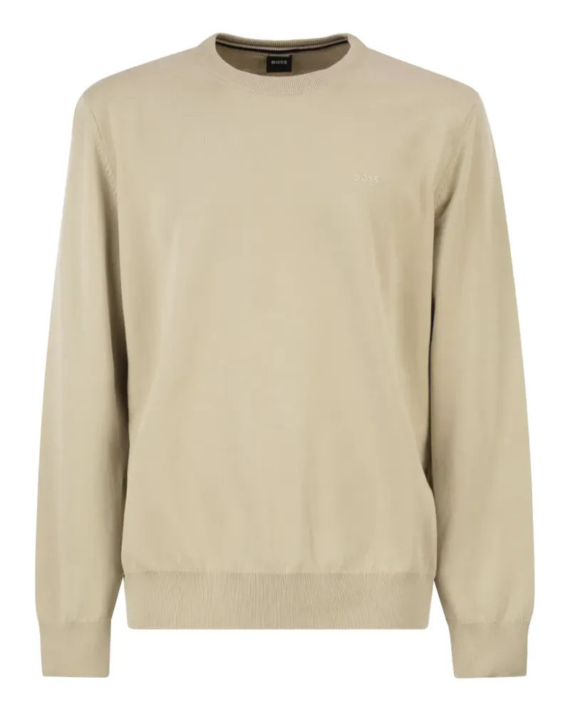 HUGO BOSS Pullover mit Rundhalsausschnitt - Nude Nude