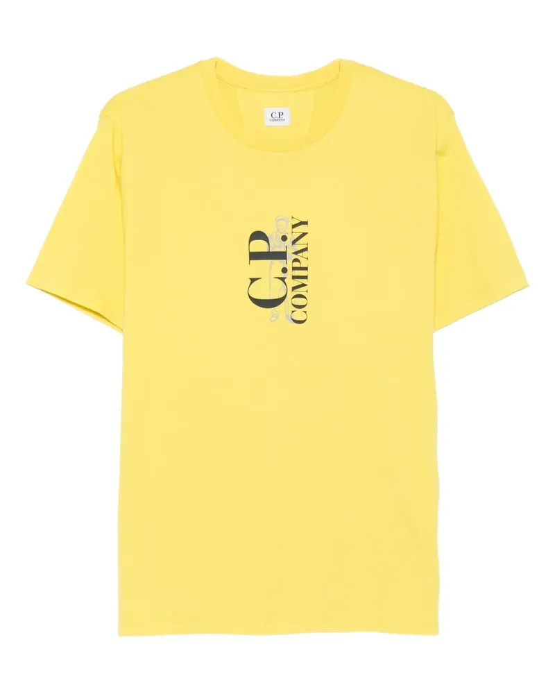 C.P. Company T-Shirt mit Logo-Print - Gelb Gelb