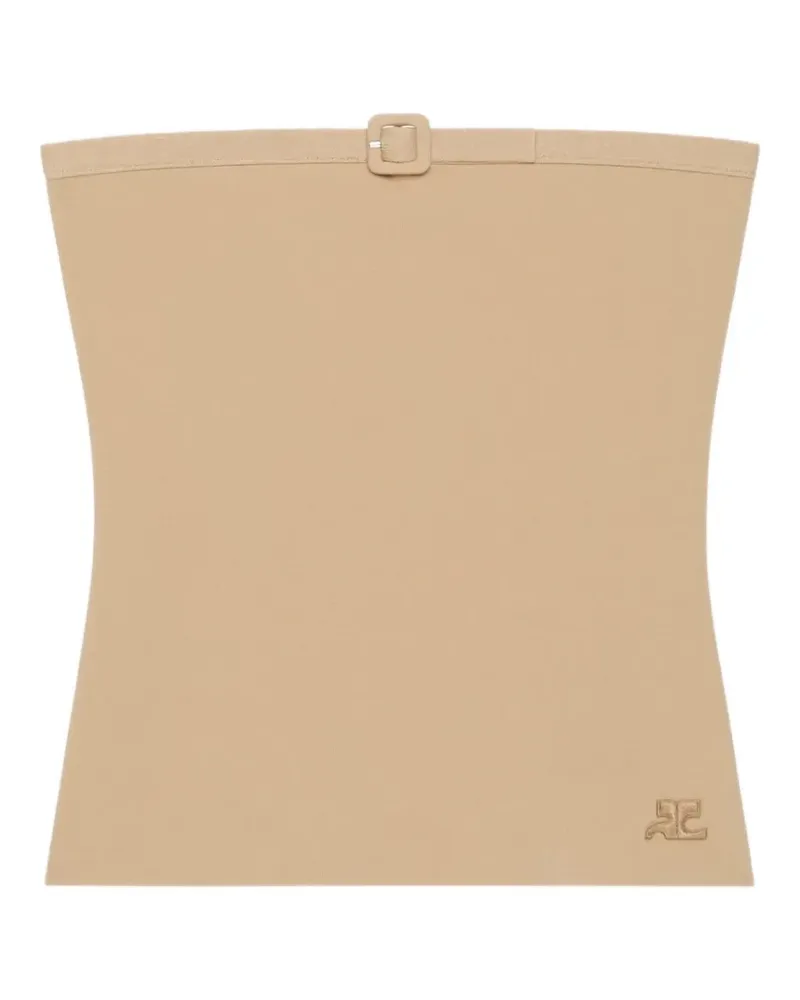 Courrèges Top mit Schnallendetail - Nude Nude