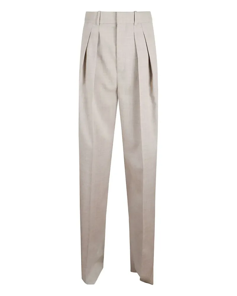Saint Laurent Plissierte Hose - Nude Nude