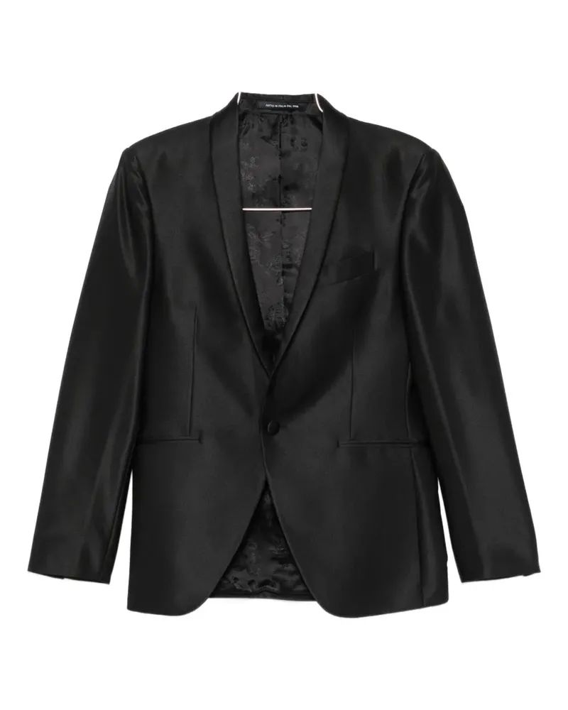 Carlo Pignatelli satin-finishl suit - Schwarz Schwarz