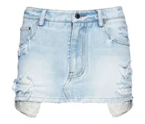 Ausgefranster Jeans-Minirock