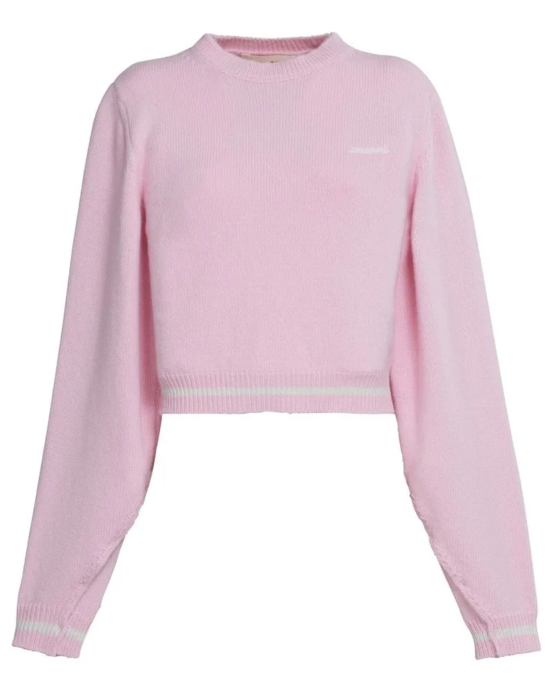 Marni Pullover mit Logo-Stickerei - Rosa Rosa