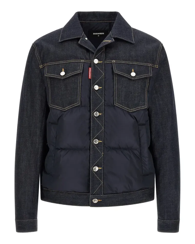 Dsquared2 hybrid puffer jacket - Blau Blau