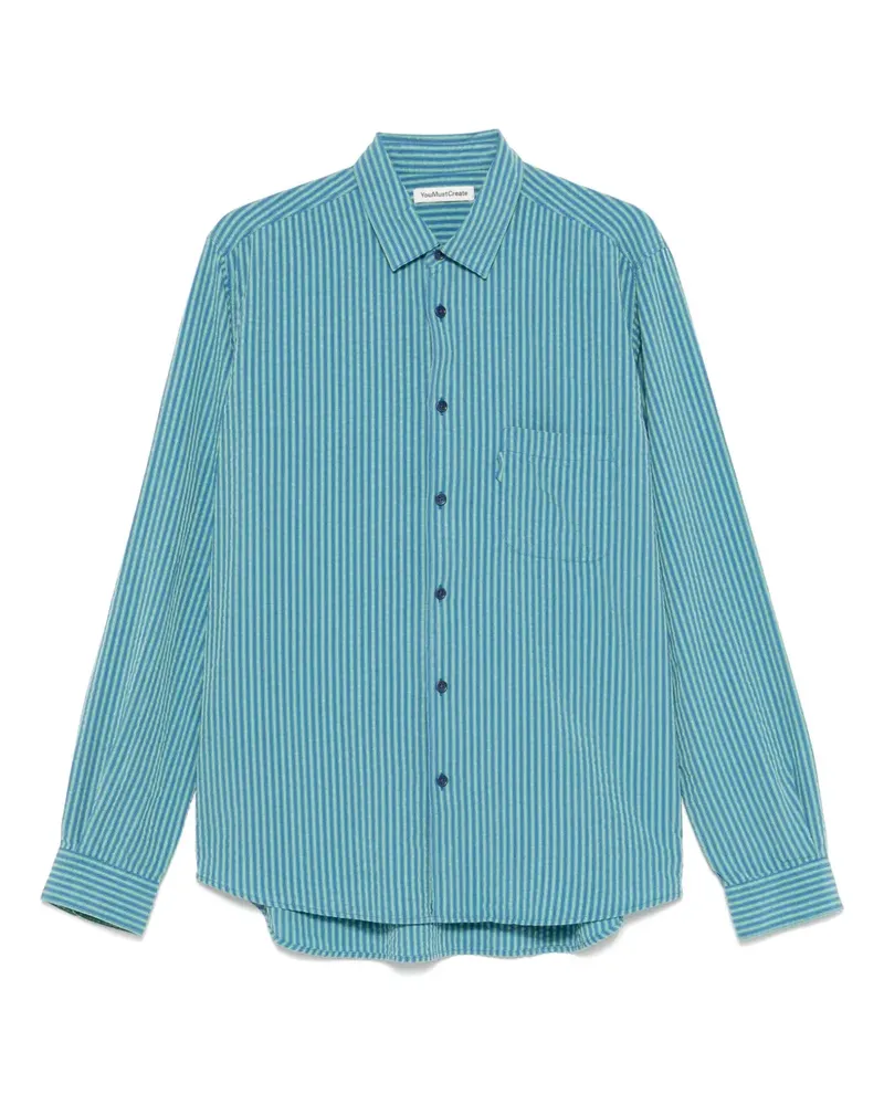 YMC Curtis Hemd - Blau Blau
