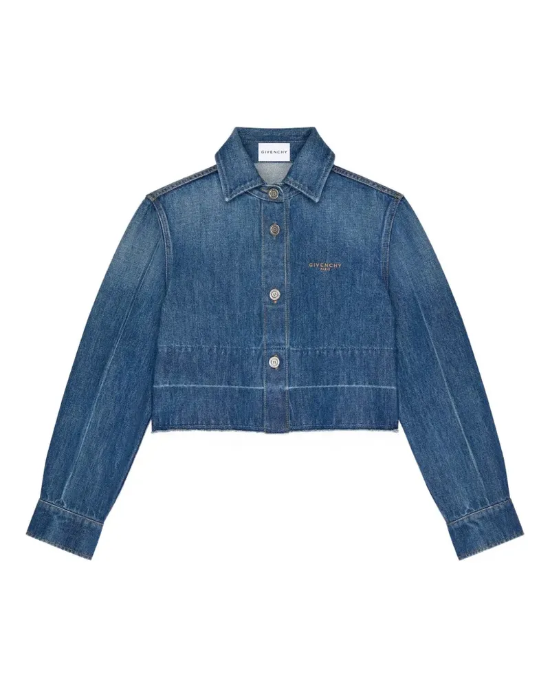 Givenchy raw-edge denim shirt - Blau Blau