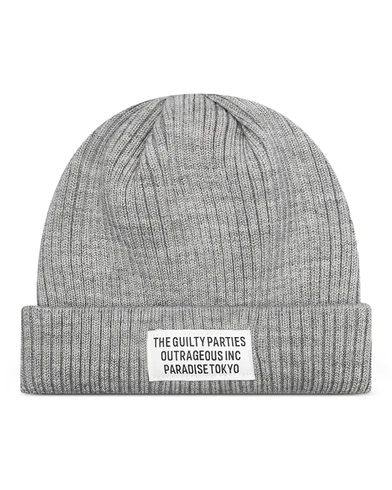 Wacko Maria Gerippte Beanie - Grau Grau
