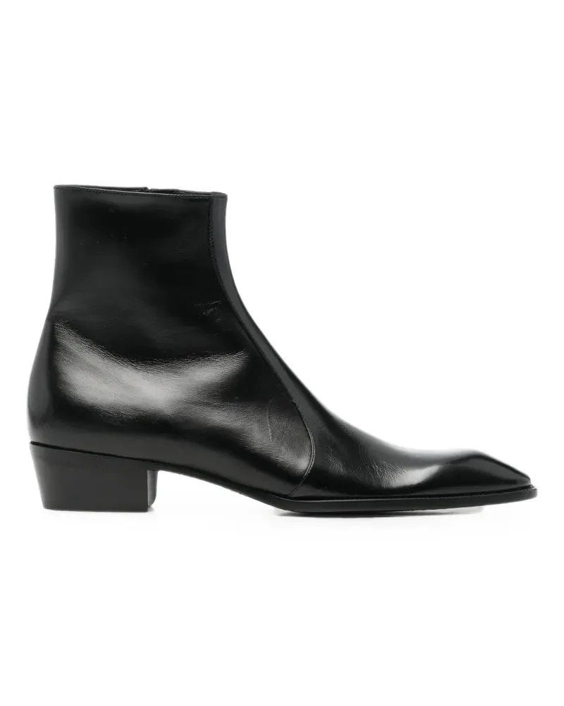 Saint Laurent leather ankle boots - Schwarz Schwarz