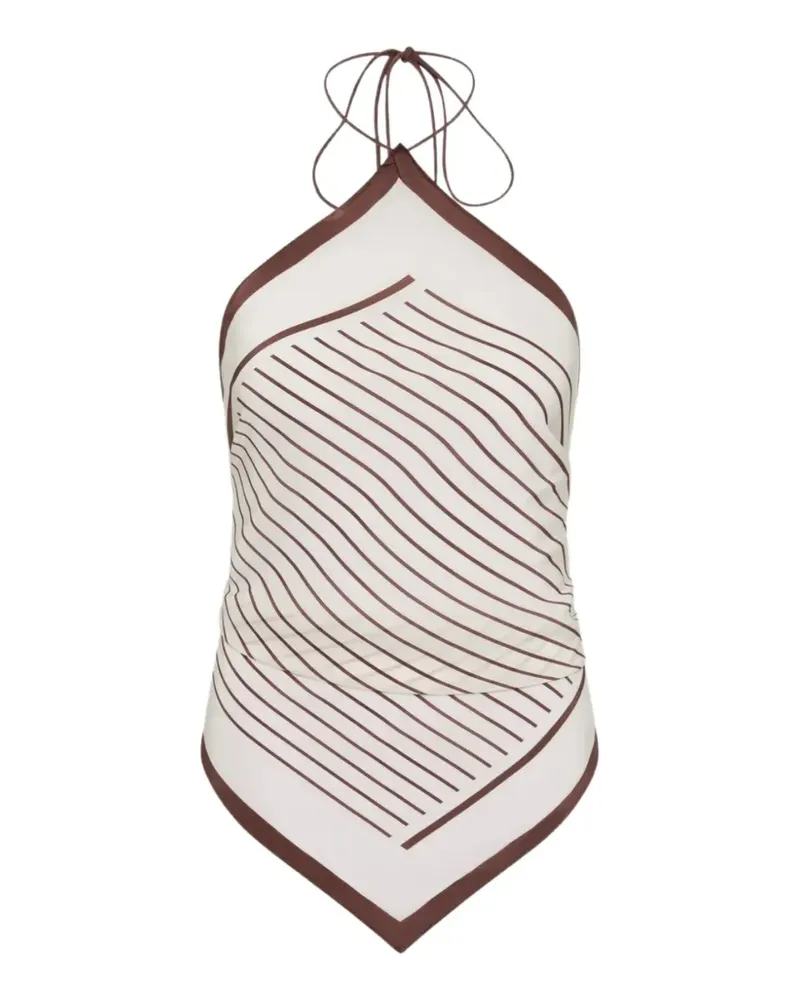 SIR Marais scarf-style top - Nude Nude