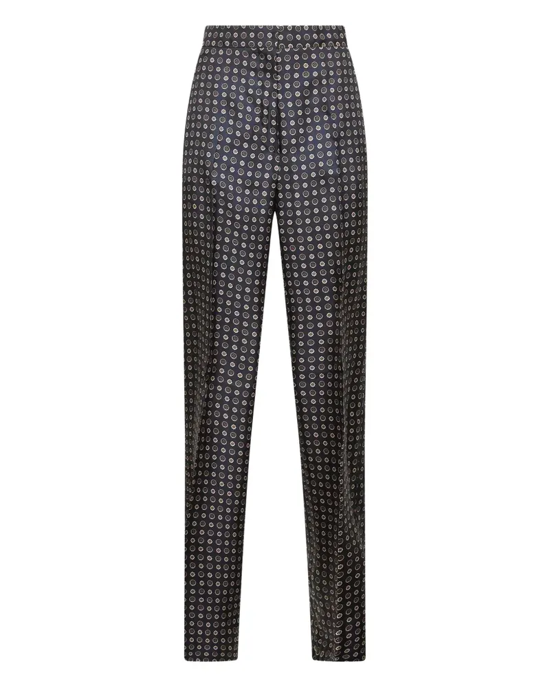 Max Mara Hose mit geometrischem Print - Blau Blau