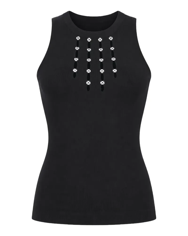 Kaos stud-embellished cut-out top - Schwarz Schwarz