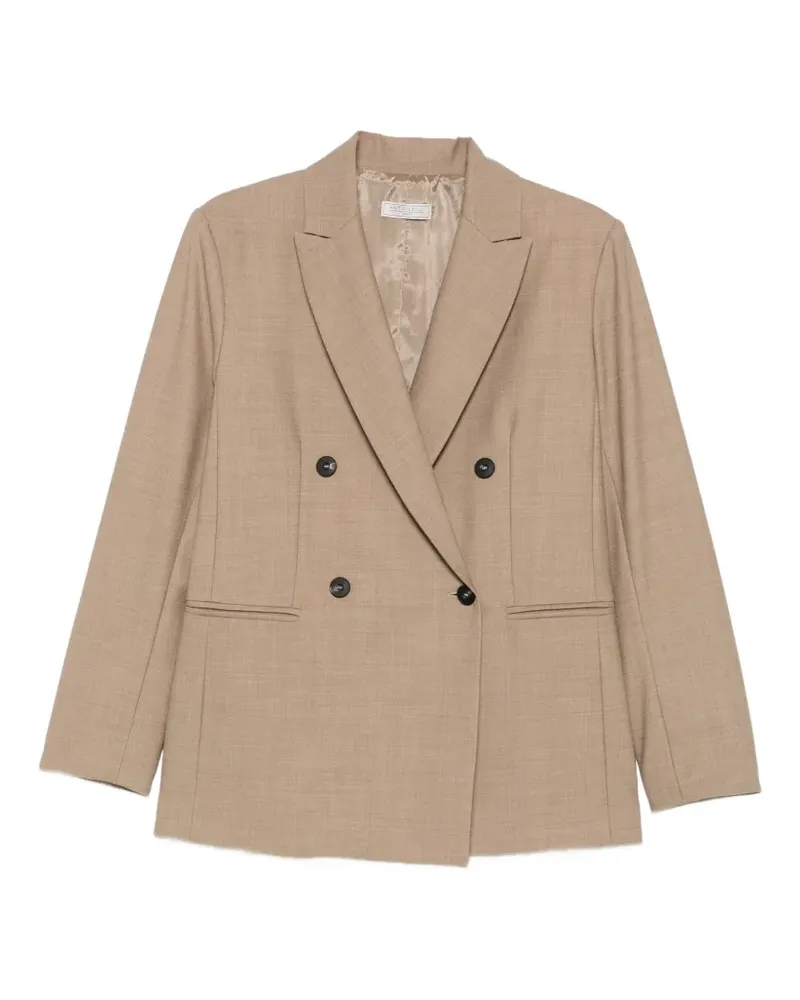Antonelli Firenze Doppelreihiger Blazer - Nude Nude